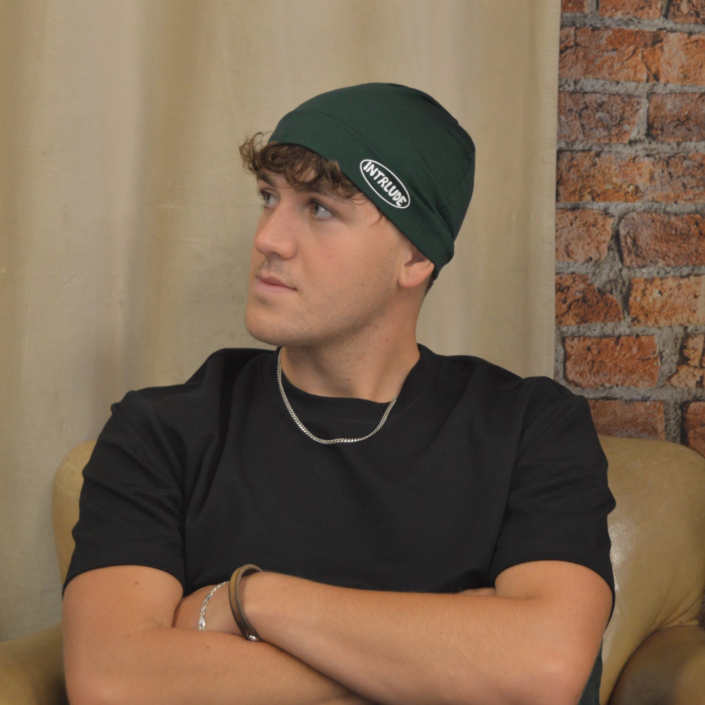 Forest Green Skull Cap