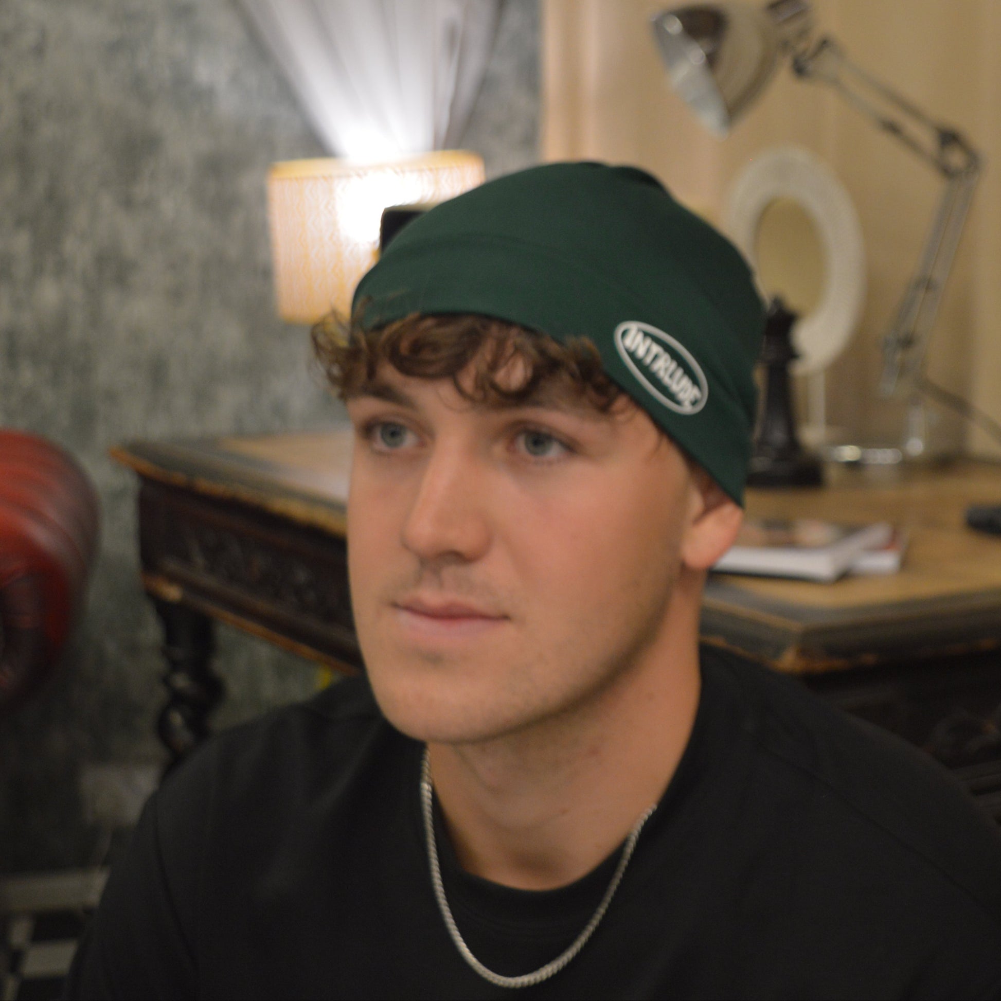 Intrlude Archives Forest Green Skull Cap